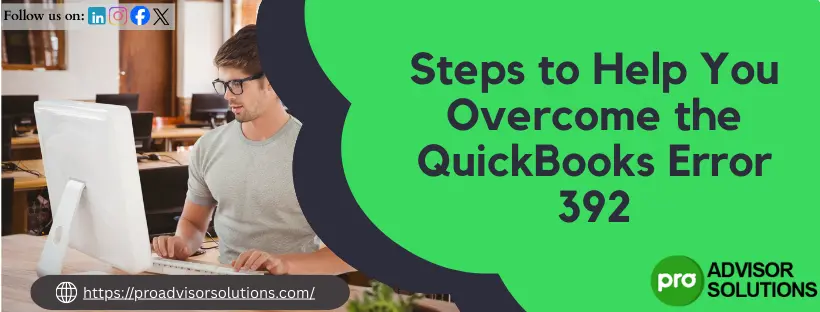 QuickBooks Error 392
