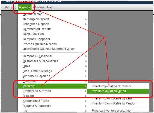 Inventory Valuation Detail