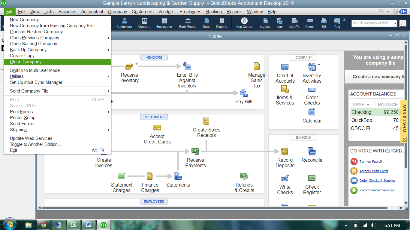 QuickBooks Close Company