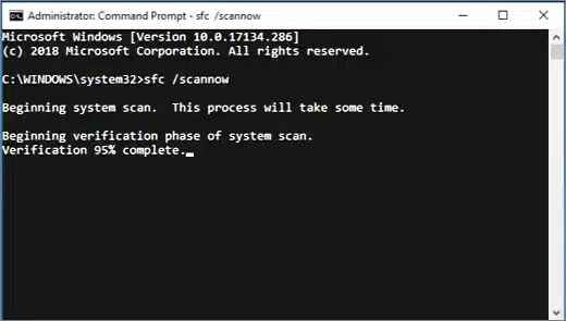 system file checker
