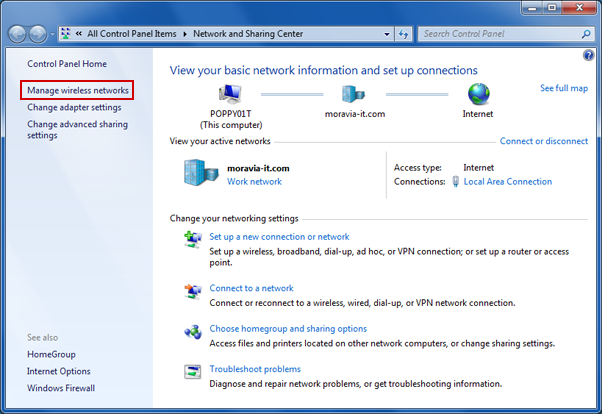 Manage Network Connections in Windows