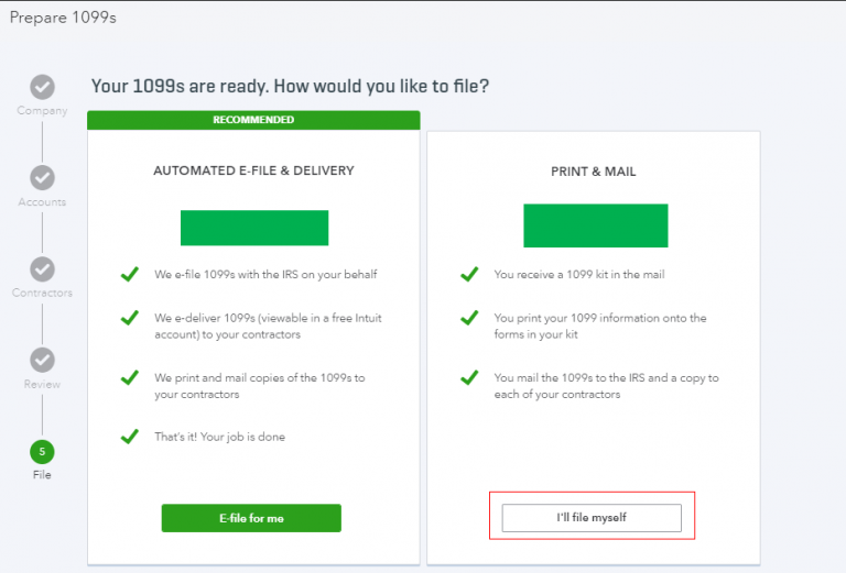 How to File 1099MISC Forms using QuickBooks 1099 Wizard?