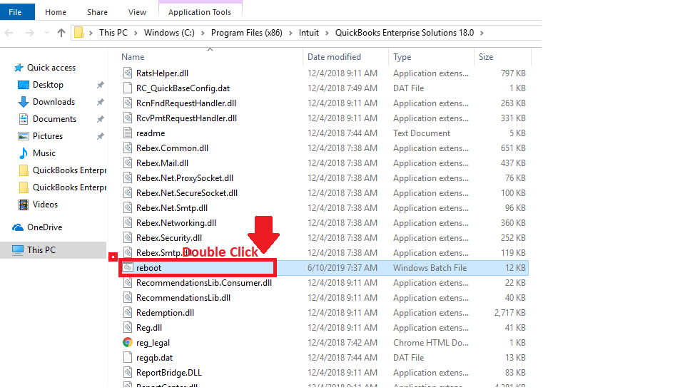 QuickBooks Reboot File