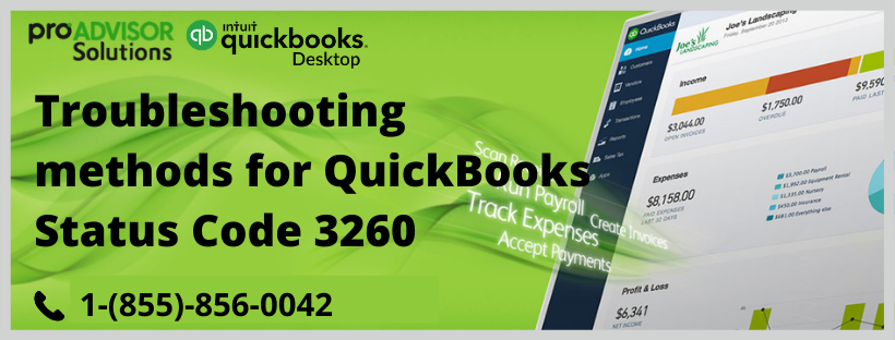 QuickBooks Status Code 3260