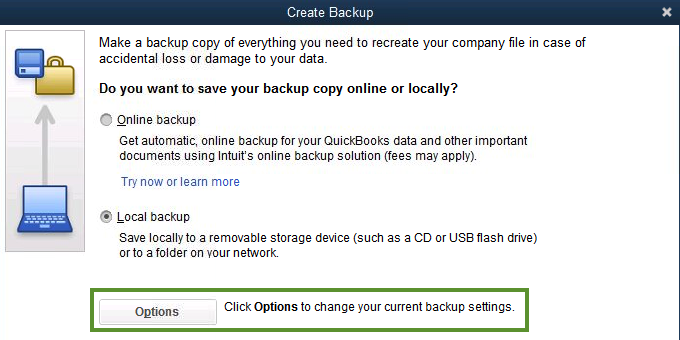 Create QuickBooks Local Backup Copy