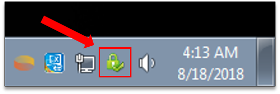 Intuit Data protect Icon in Taskbar