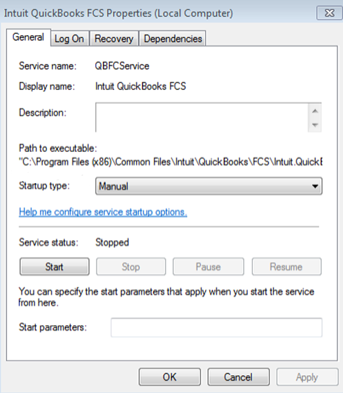 intuit quickbooks fcs service Properties