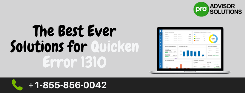 Quicken error 1310