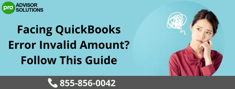 QuickBooks Error Invalid Amount