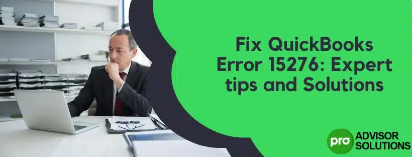 QuickBooks Error 15276