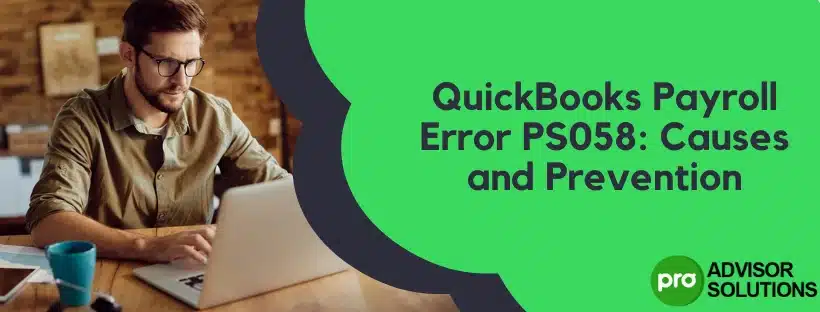 QuickBooks Payroll Error PS058