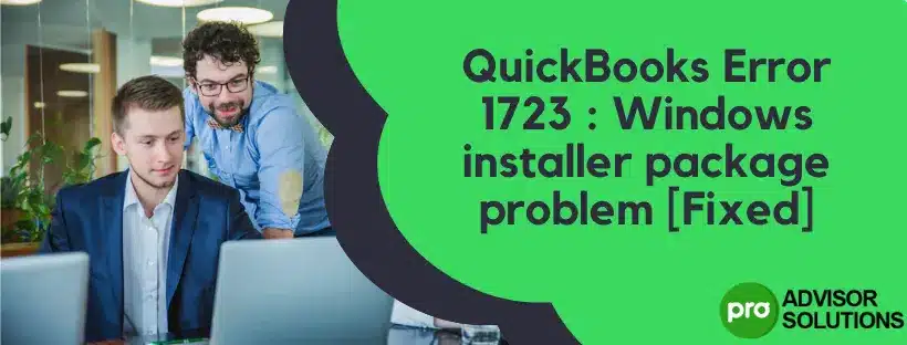 QuickBooks Error 1723