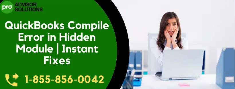 QuickBooks Compile Error in Hidden Module