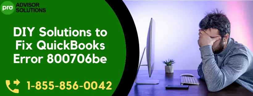 QuickBooks Error 800706be