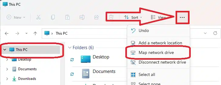 Map the Network Drive