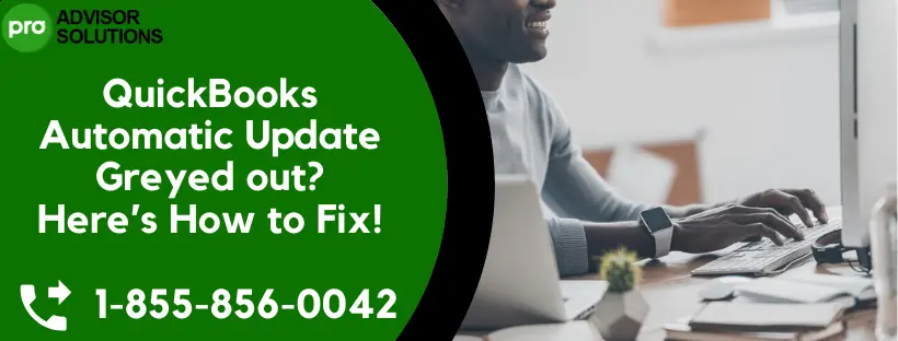 QuickBooks Automatic Update Greyed out