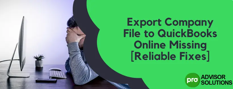 Export Company File to QuickBooks Online Missing