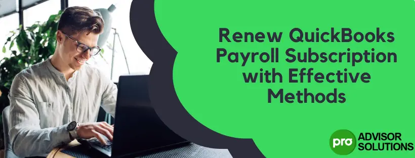 Renew QuickBooks Payroll Subscription