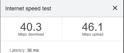 run speed test