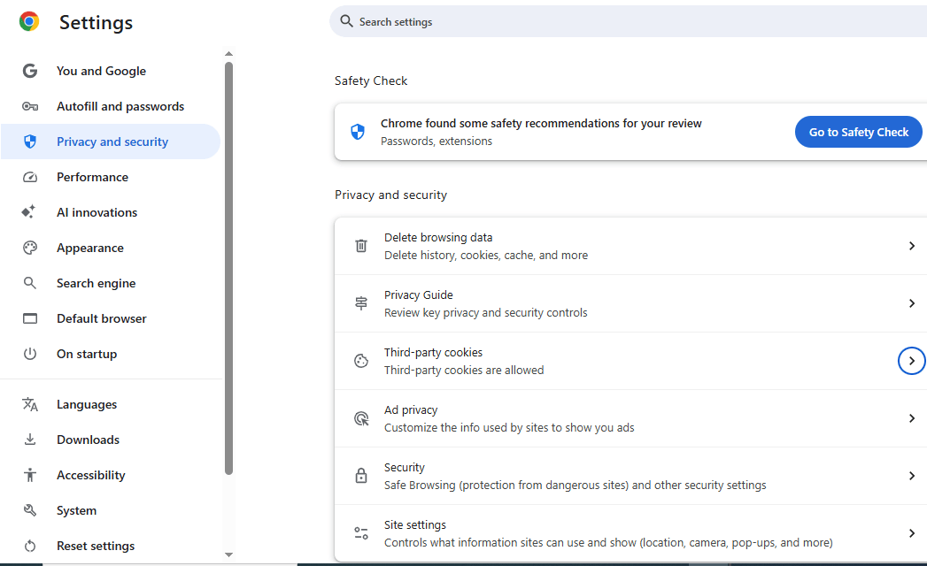 privacy and security