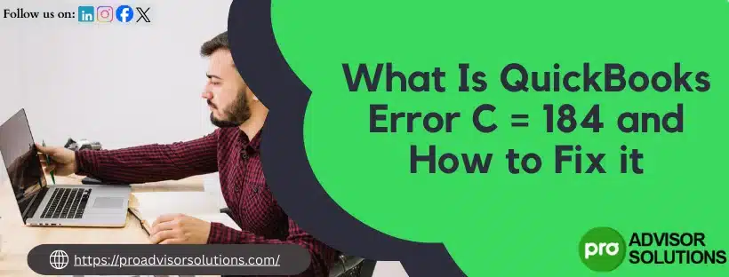 QuickBooks Error C = 184